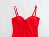 Stylish Strapless V-Neck Long Dress for Women