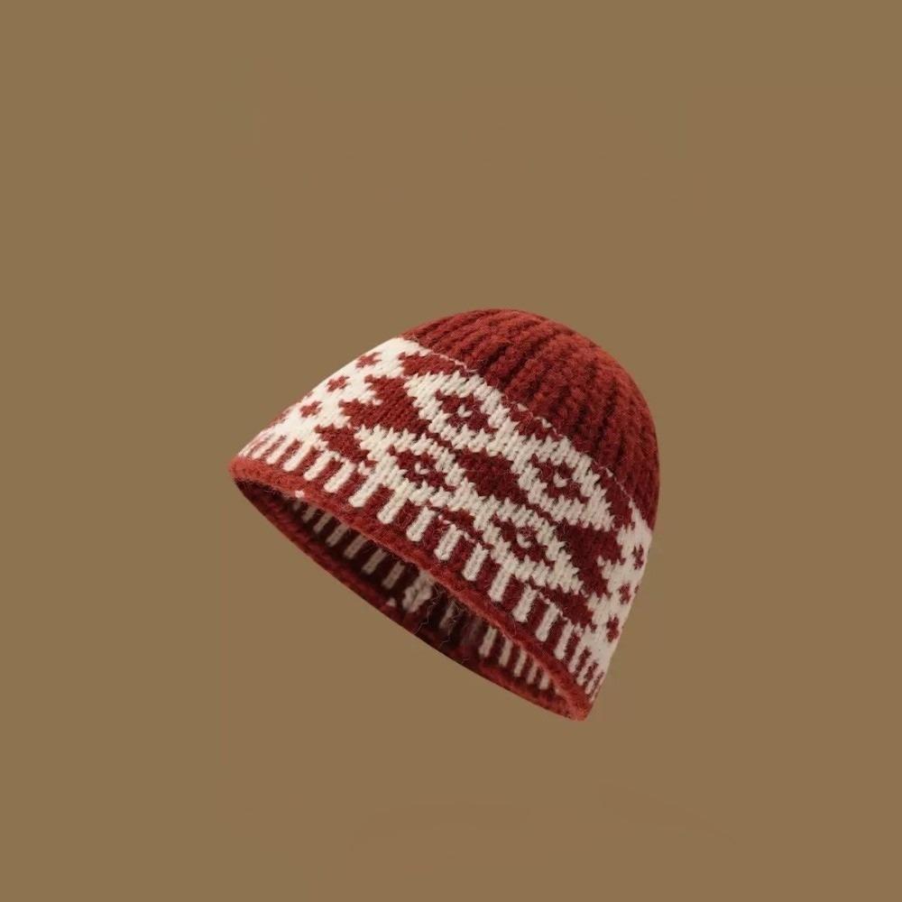 Warm Fisherman Hat Coldproof Knitted Hat New Beanie Hat  Autumn and Winter