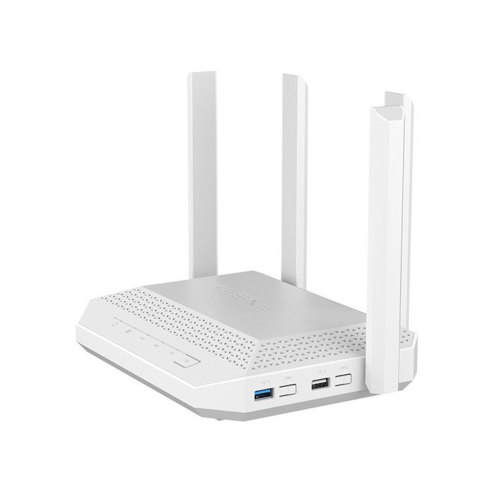 Keenetic Hero Router Wi-Fi 6 AX3000 Dual-band Mesh Multi-Gigabit 4 porte Bianco