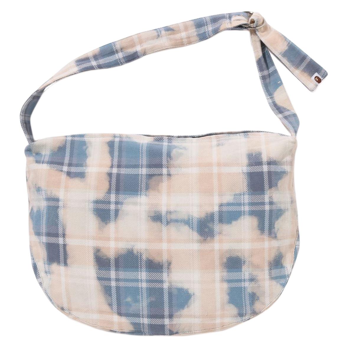 

A Bathing Ape Portable Casual Minimalist Fabric Shoulder Bag Women bags Blue Red 0ZXBGM189006M Blue