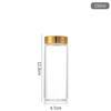 47mm Gold Cap Glass Bottle for Cordyceps, Agarwood, Medicine, Candy, Wish, or Drift.
