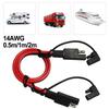 1pc 0.5/1/2m SAE Extension Cable 14AWG Wire Gauge Quick Disconnect Wire Harness For Solar Panel Accessories