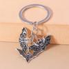 Fashion Alloy Metal Bat Keychain Halloween Keyring Pendants for Men Women Key Holder Handbag Charms DIY Halloween Jewelry Gifts