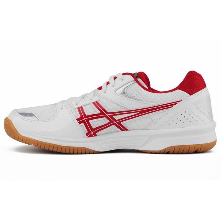 ASICS River CS Unisex Low Top Table Tennis Shoes White Red 1053A034-102 37
