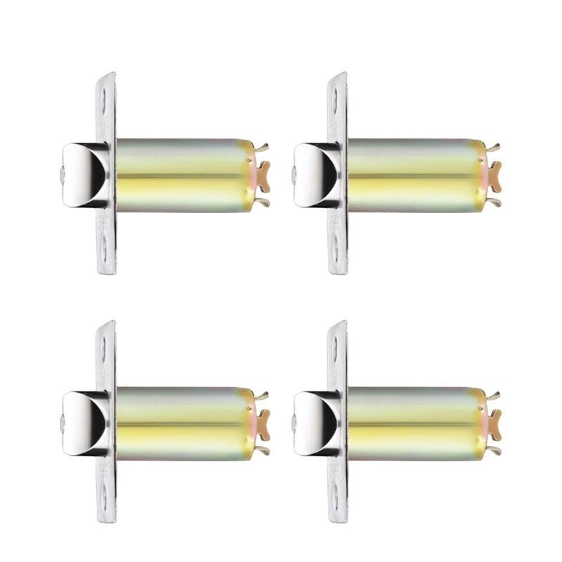 4Pcs Universals Single Lock Body Tongue Round Balls Door Knob Body Lock Cores Entrance Passages Door Lock Cores Enduring