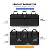 For Porsche Car Seat Back Trunk Rear Seat Hanging Multi-Pocket Storage Bag Macan Cayman 911 918 996 997 991 968 Carrera-GT