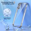 Luxury Glitter Plating Transparent Soft Case For iPhone 17 Air 16 15 14 13 Pro Max 16E Clear Silicone Cover Ultra Thin TPU Shell