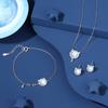 Tancise 925 Sterling Silver Zircon Earrings Drop Earrings For Women Wedding Party Gifts