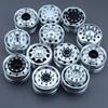 2pcs RC Truck Metal 20mm/25mm Width Wheel Drive/Bearing Hub Rim for 1/14 Tamiya SCANIA 770S 56368 VOLVO ACTROS MAN Model Car