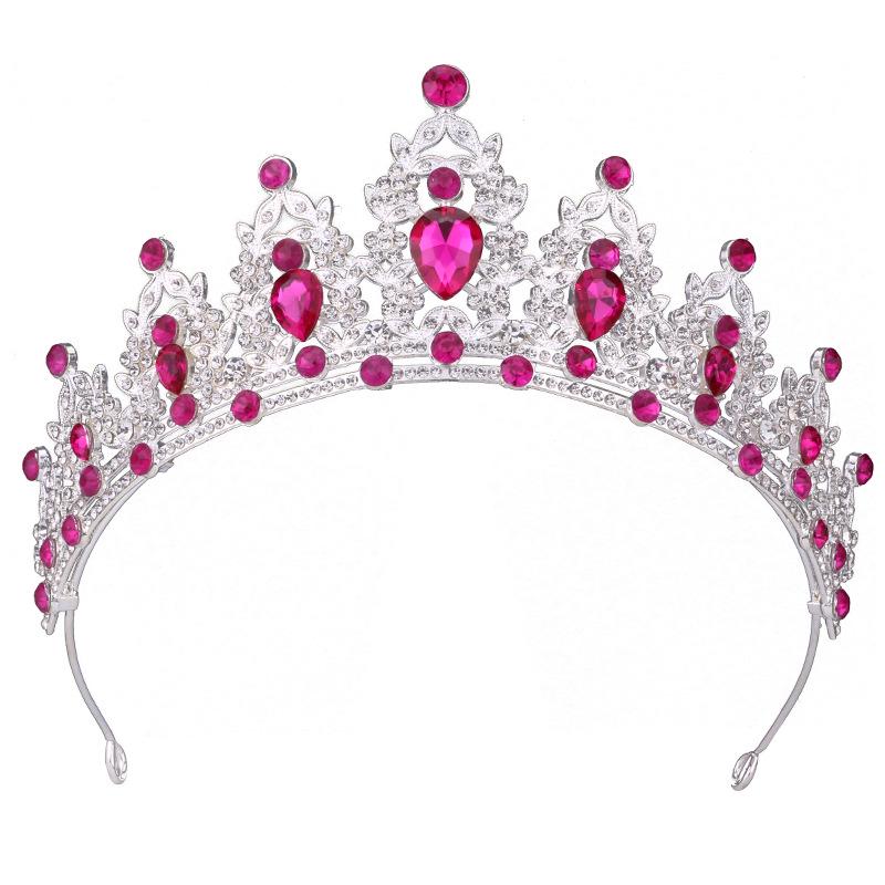 Königliche Kristall Barock Königin Krone Stirnband für Braut oder Geburtstag
