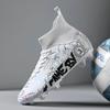 Overseas High-top Football Shoes Male and Female Students Breathable Football Shoes Professional Games Lightweight