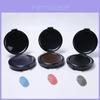 Portable Fingerprint Ink Pad Mini Quick-drying Ink For Clear Imprints In Red Blue And Black