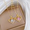 Personality Temperament Fashion Simple Birthday Gift Love Collarbone Micro Inlaid Necklace Korean Necklace