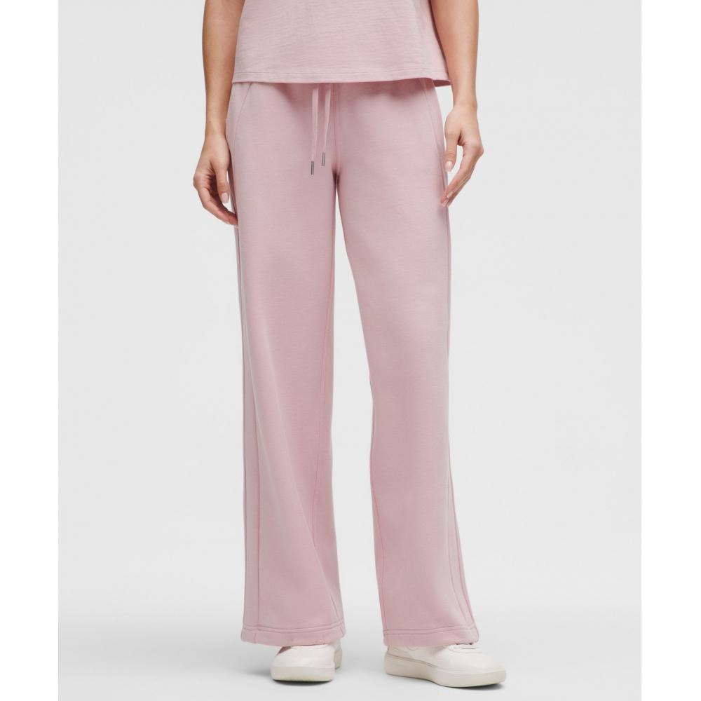 

Lululemon Широкие брюки Scuba средней посадки Regular Pink Haze XXXS/31