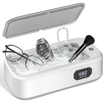 Ultrasonic Jewelry Cleaner, Portable Professional Ultrasonic Cleaner for Jewelry, Eyeglass, Watches, Ring, Blade Razor, 40W 700ml 49KHz