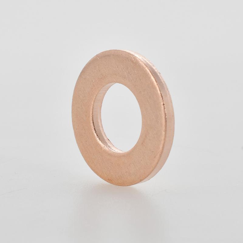 Solid Pure Copper Oil Plug Gasket M5 M6 M8 M10 M12 M14 M16 M18 M20 M22 M24 Motorcycle Oil Pan Flat Sealing Gasket O-ring Washer