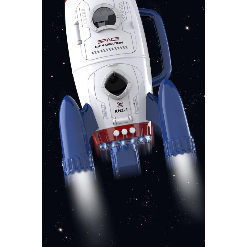Kids Inertia Space Rocket Shuttle Astronaut Model Toy Set
