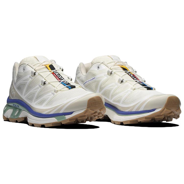 SALOMON XT 6 Fabric Abrasion Resistant Breathable Coverage Low top Running Shoes Unisex Vanilla L41709800
