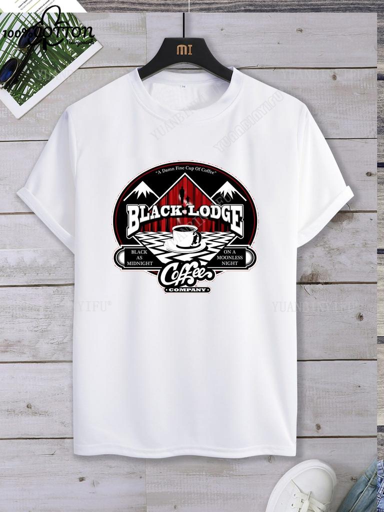 Leisure Classic Film TWIN PEAKS Printed Cotton T-shirt Top Unisex Short Sleeve Short-sleev O-neck Streetwear S-6XL