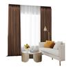European-Style Bedroom Bay Window Color Matching Curtains Sunscreen Full Shading Sunshade Insulation Fabric Cream Finished Product