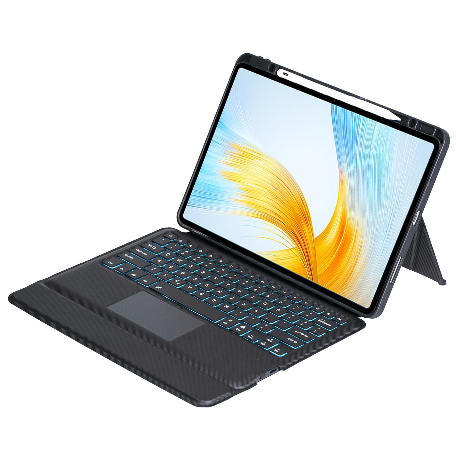 

TH16-AS For Honor MagicPad 13 Leather Stand Cover+Backlit Touchpad Bluetooth-compatible Keyboard A