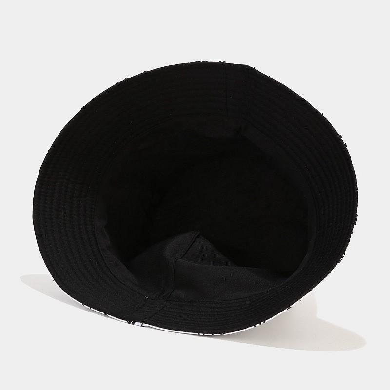 Fischerhut mit breiter Krempe und Notenmuster, Sonnenschutz für Damen und Herren