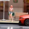 1:64 Scale Girl Figure Resin Figurine Fairy Garden Trains Architectural Decor Layout Decoration