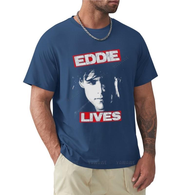 Eddie _amp_ The Cruisers T-Shirt Eddie Lives T-Shirt shirts graphic tees quick-drying t-shirt custom t shirts Men s t shirts S