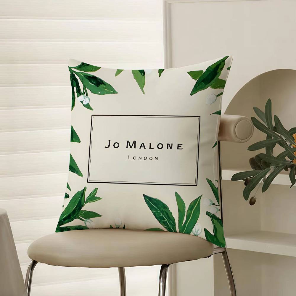

Дизайн аромата высокого класса Принт Jo Malone-Наволочка Комфортный диван-кровать Шелковистый элегантный Невидимая молния Декоративная наволочка 12x12Inch