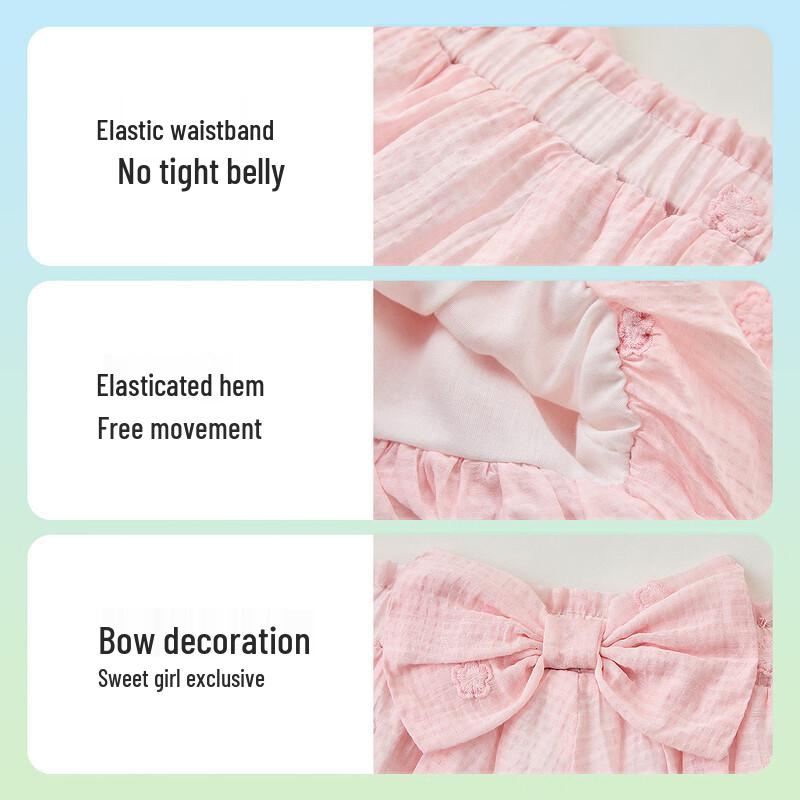 ASK JUNIOR Mädchen Blumen Rüschen Schleife Shorts