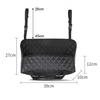 Car Interior Accessories Auto Seat Storage Bag Pocket Handbag PU Leather Black