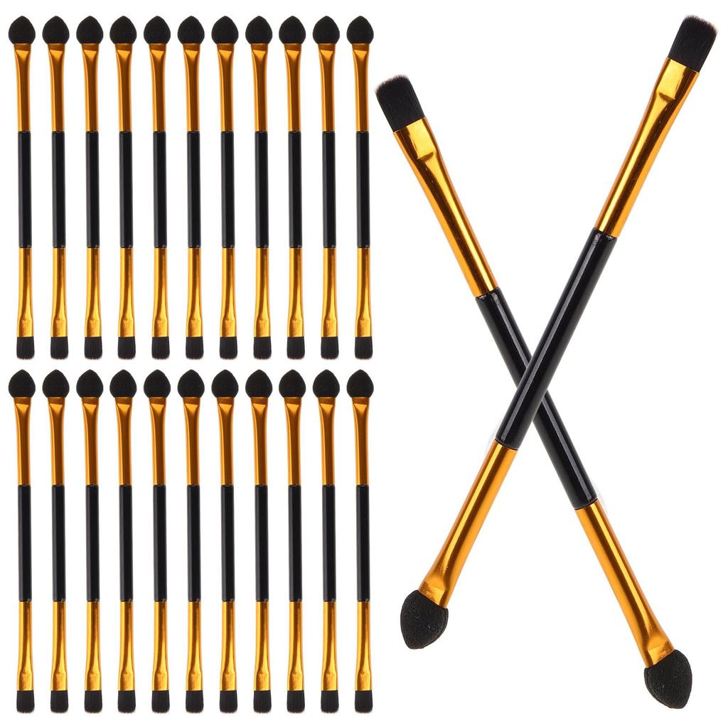 Eyeshadow brush makeup tip 30 pieces Eyeshadow tip Sponge tip type Eyeshadow sponge Makeup brush Makeup brush Portable 30 pieces Double-headed
