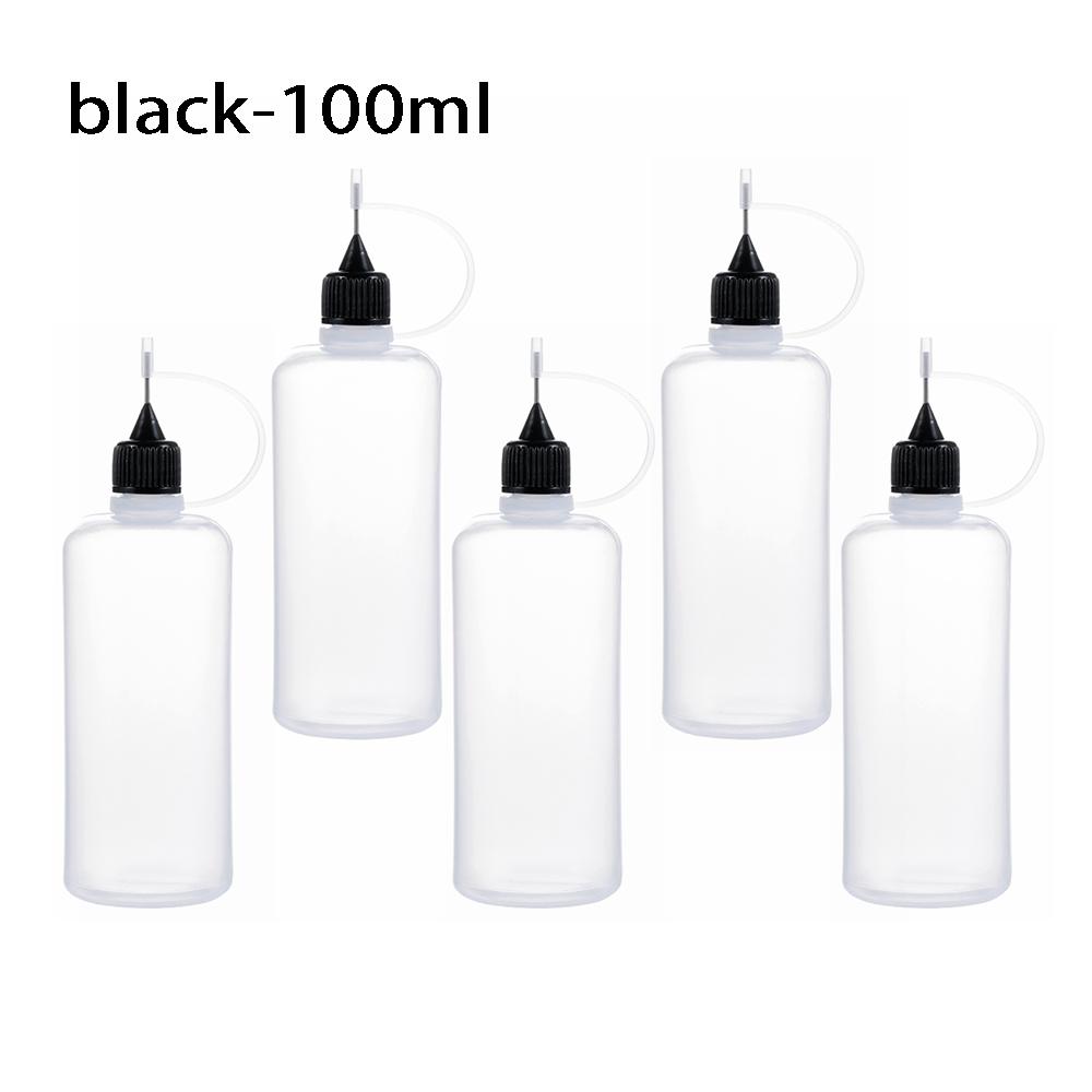 5pcs/set 5/10/20/30/50/100ML Needle Tip Glue Applicator Bottle for Paper Quilling DIY Scrapbooking Paper Craft Tool