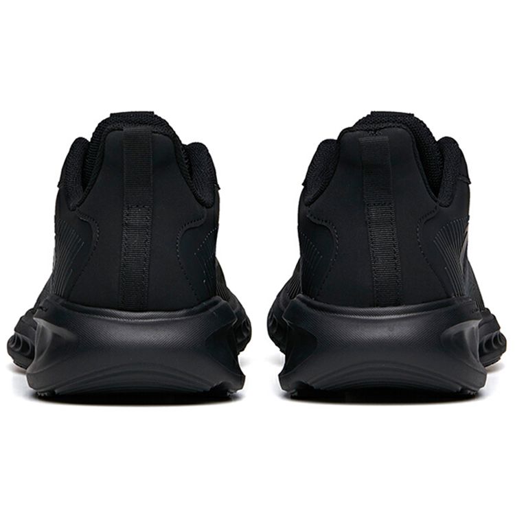 Anta Running Series Leather Casual Lightweight Breathable Low-Top Running Shoes Men Sneakers Black 112135568-10
