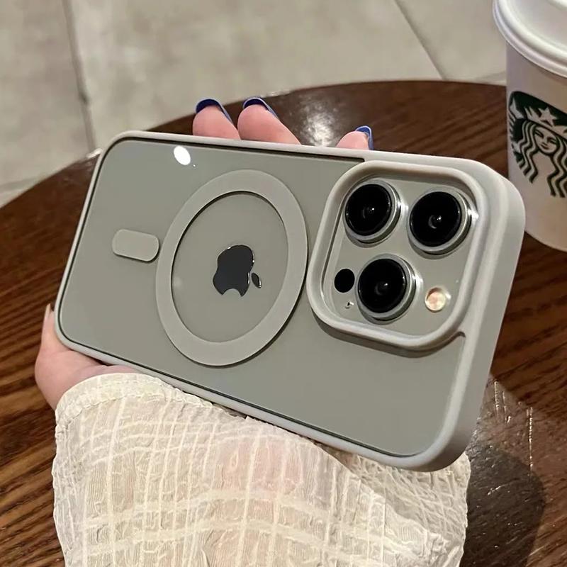For Magsafe Magnetic Wireless Charging Case for iPhone 15 16 14 13 12 11 Pro Max Mini X Xs XR 7 8 Plus Hard Acrylic Clear Cover