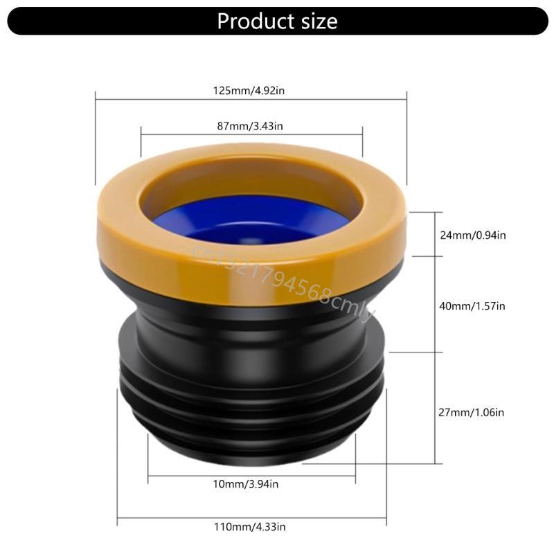 Toilet Bowl Gasket Flange Rings Toilet Spill Sealing Rings Easy Installation 6XDE