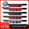 T322026 Hot 1pcs ABS GTI GTD Badge Decoration Car Front Hood Grille Replacement Type For Volkswagen VW Golf 8 Rline GTI