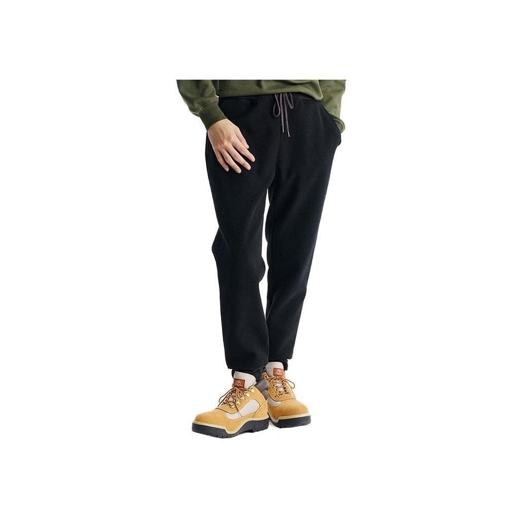 

Timberland Outdoor Remix Special Series Solid Color Outdoor Tapered Fleece Knit Sports Pants Men bottoms Black A5UVB-001 M