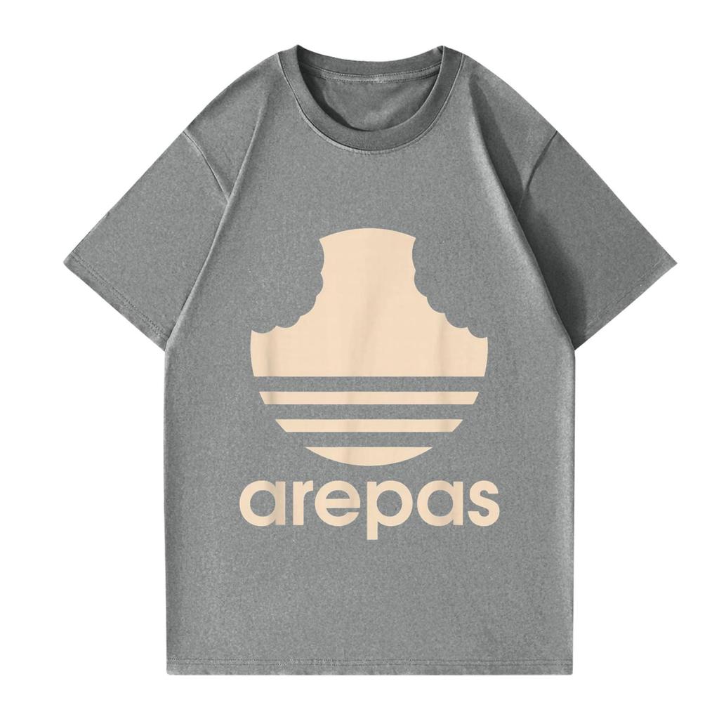 Women's And Men's Fashionable Round Neck Casual Print Short Sleeved T-shirt Top