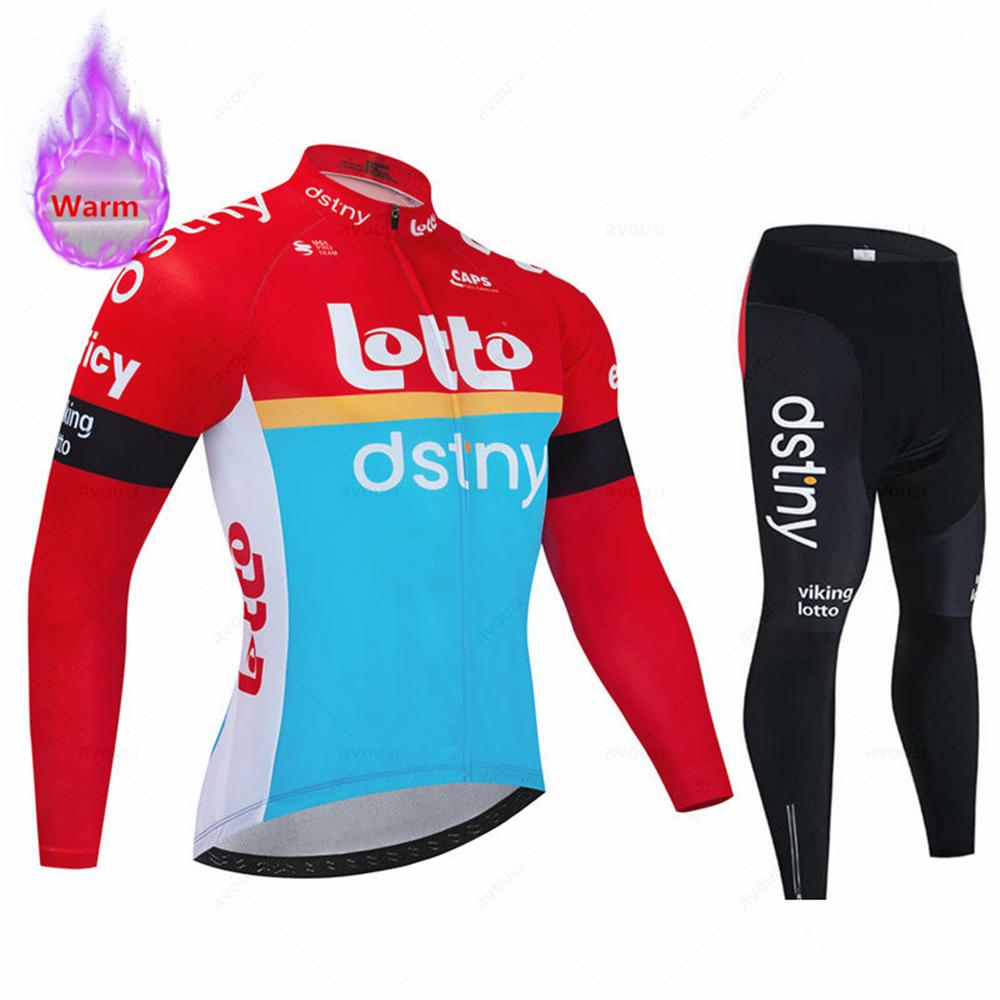 2026 Lotto Zimní cyklistický dres Set Ropa Ciclismo Termální fleece Bicicleta Oblečení MTB Cyklistický závodní dres Oblečení na silniční kolo