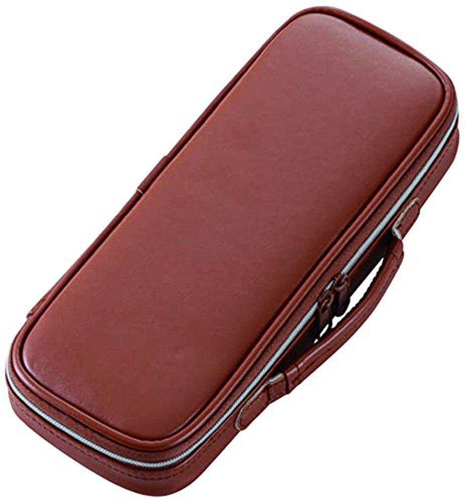 

Raymay Fujii Pencil Large Synthetic FSB122C Case, Capacity, Topliner, Leather, Brown,