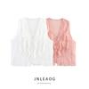 Jnleaog Spring New Arrival Women's Clothing Fashion Wind French Fashion Translucent Laminated Decoration Tops 3666154