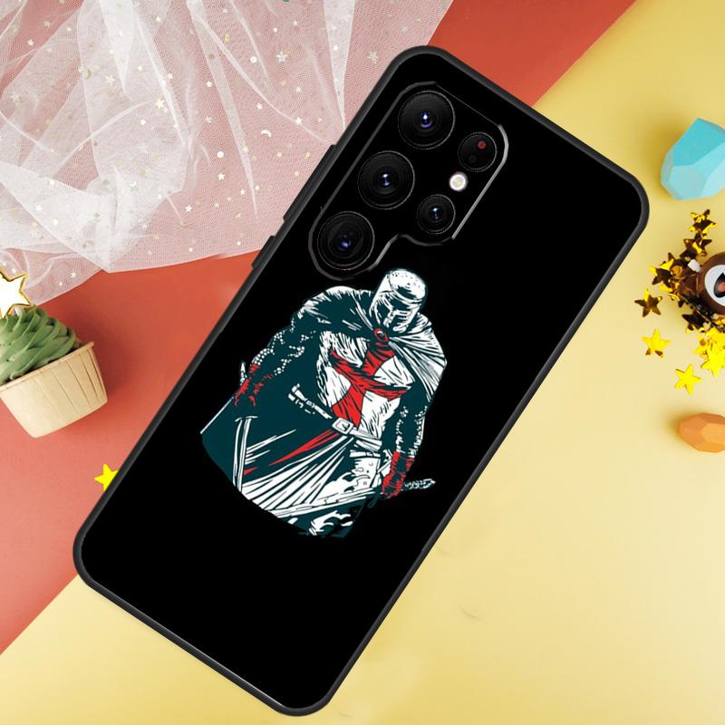 Christian Templar Knights Phone Case For Samsung Galaxy S25 S26 Ultra S21 S20 S22 S23 Ultra S10 Plus S24 FE Cover Coque