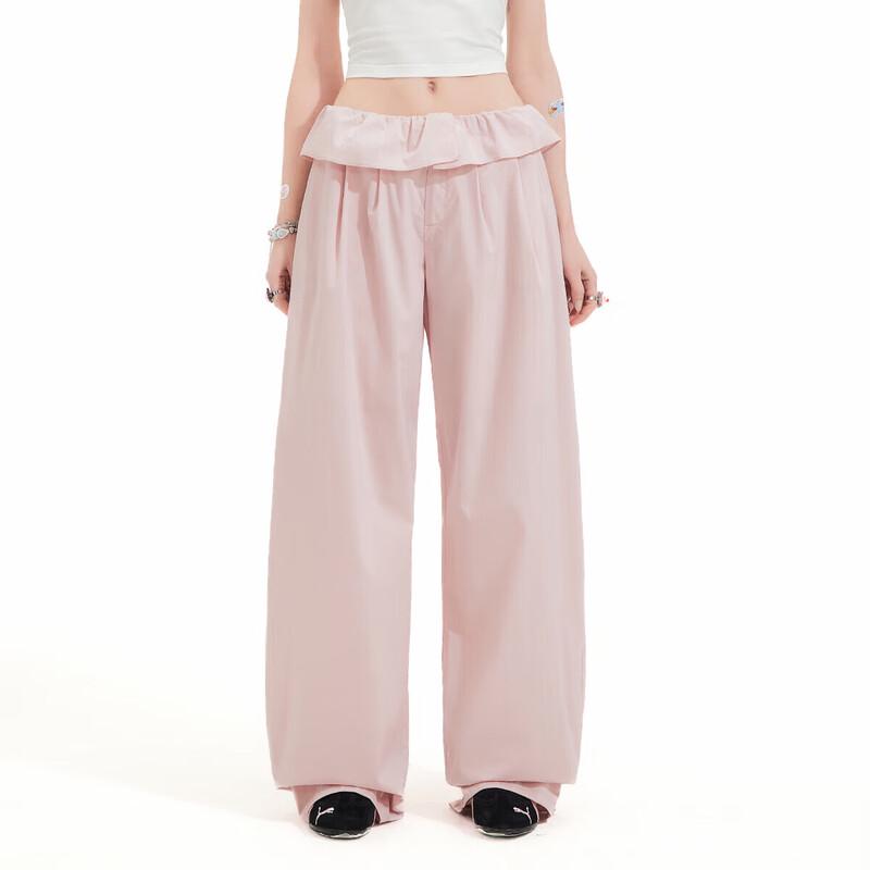 UNIFREE Ballet Style Ruffle Wide Leg Pants XL