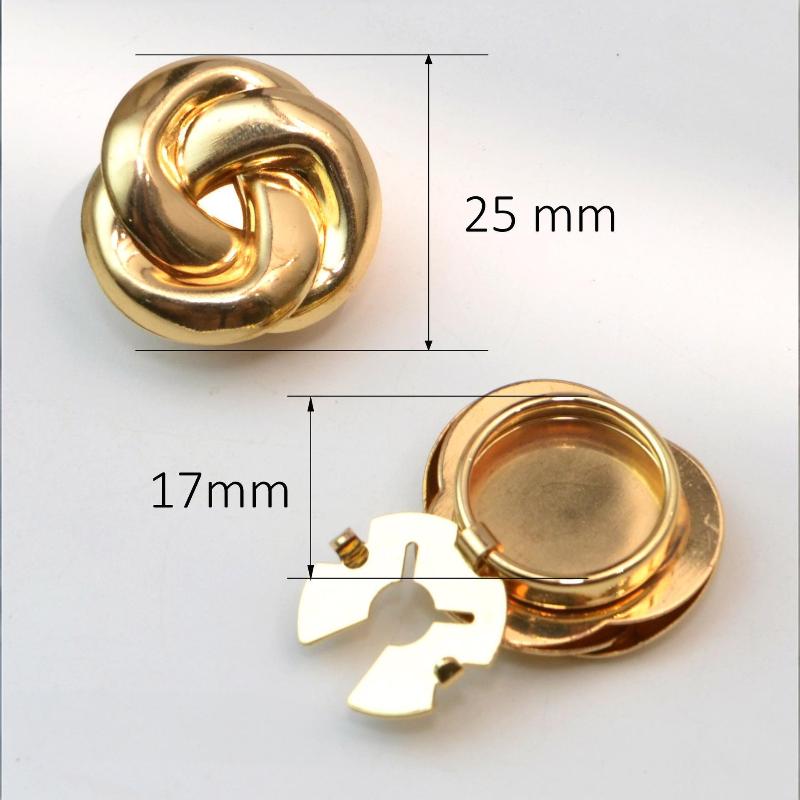 [HF]Hot 2PCS Button Cover Cufflinks For Women And Men Fashion Alloy Shirt Sleeve Collar Clips Decoration Accessories