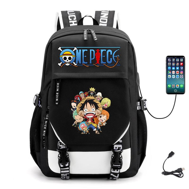 Multifunctional Backpack Trend Animation Printing College Style Campus Leisure Student Schoolbag Backpack