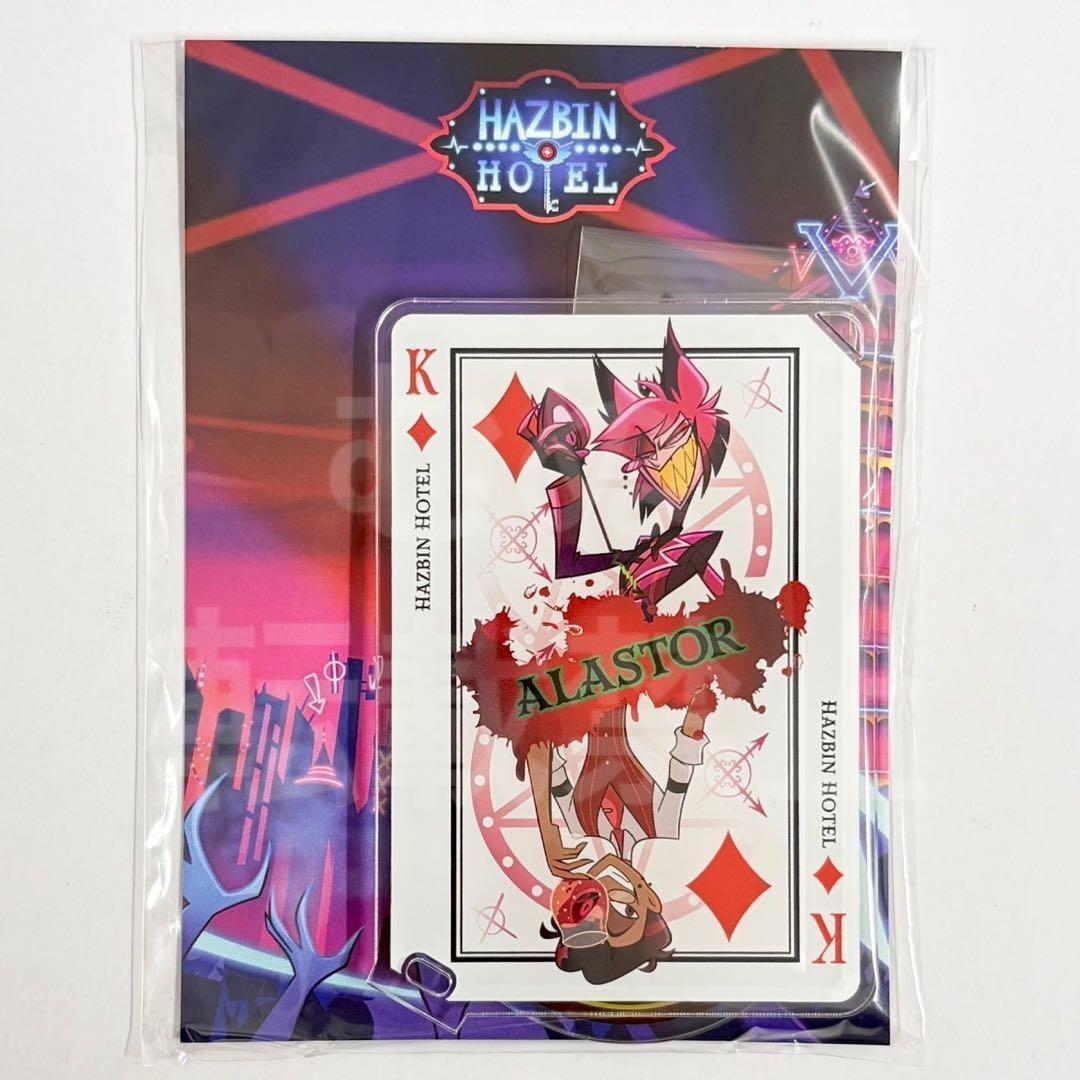 Welcome Hazbin Hotel Alastor Playing CardDesign Acrylic Stand Pop Up 2026