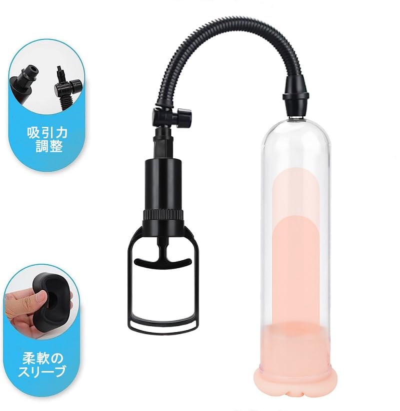 Soxeeh Penis Manual Penis Vacuum Acupressure Stick Vine cu 3 Pompă Convenabil la Manual de instrucțiuni japonez Inclus Pompă, Pompă, Pompă, Tip,