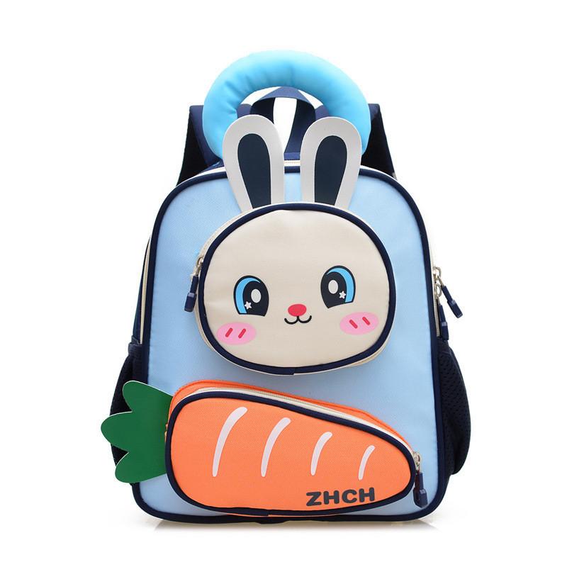 

Kids Cartoon Bunny Backpack With Breathable Nylon For Preschool Kids BlueOrange