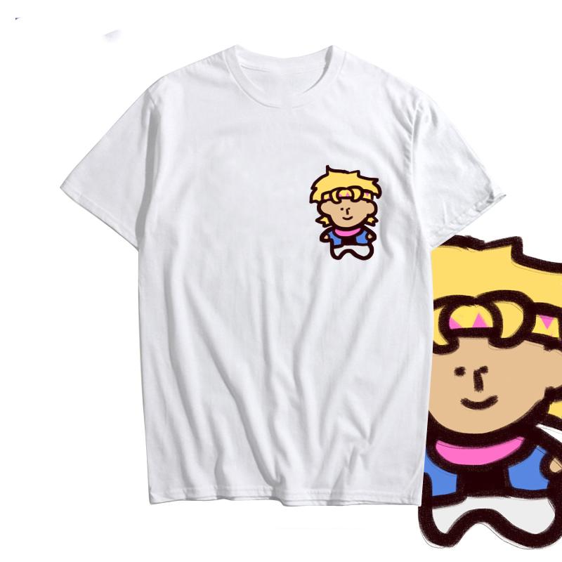 Anime JoJo Cute Character Print Short-Sleeved T-shirt Cotton Summer Men's And Women's Casual Fashion Sports Oversized Tshirt